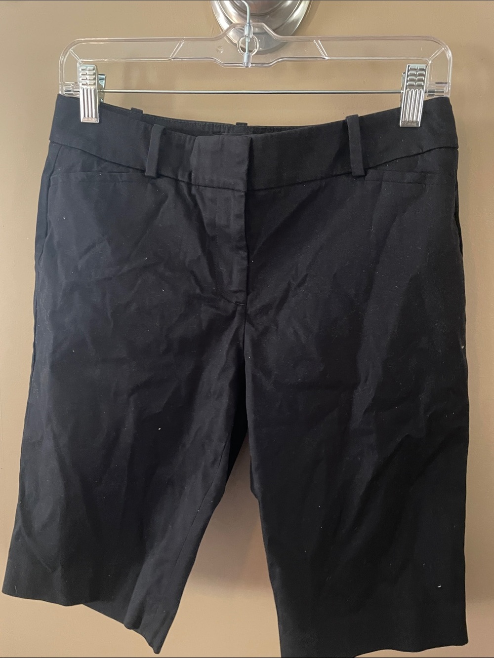 Talbots Black Tailored Bermuda Shorts